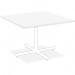 Lorell 99858 Hospitality White Laminate Square Tabletop LLR99858