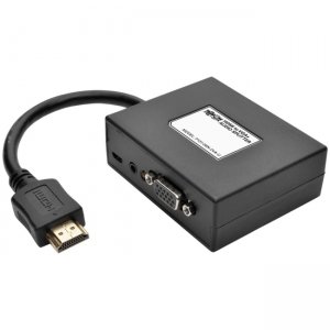 Tripp Lite P131-06N-2VA-U 2-Port HDMI to VGA + Audio Adapter / Splitter, 1920 x 1440 (1080p)