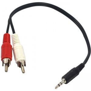 Axiom MJMRCAM6-AX 6-inch 3.5mm Stereo to 2 x RCA Stereo Male Y-Cable
