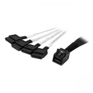 StarTech.com SAS43SAT1M 1m Internal Mini SAS to SATA Cable - SFF-8643 to 4x SATA