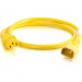 C2G 17508 6ft 18AWG Power Cord (IEC320C14 to IEC320C13) - Yellow