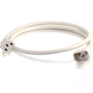 C2G 17515 8ft 18AWG Power Cord (IEC320C14 to IEC320C13) - White