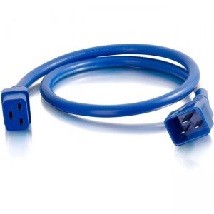 C2G 17732 5ft 12AWG Power Cord (IEC320C20 to IEC320C19) - Blue