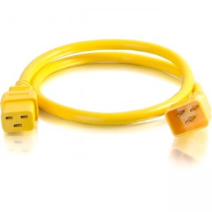 C2G 17736 5ft 12AWG Power Cord (IEC320C20 to IEC320C19) - Yellow