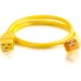 C2G 17742 6ft 12AWG Power Cord (IEC320C20 to IEC320C19) - Yellow