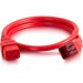 C2G 17709 1ft 12AWG Power Cord (IEC320C20 to IEC320C19) - Red