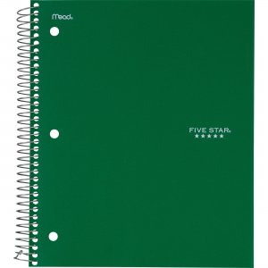 Five Star 72079 Wirebound College Ruled Notebook - 5 Subject (06208) MEA72079