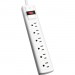 V7 SA0608W-9N6 6-Outlet Surge Protector, 8 ft cord, 900 Joules - White