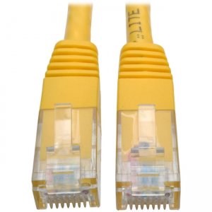Tripp Lite N200-015-YW Cat6 Gigabit Molded Patch Cable (RJ45 M/M), Yellow, 15 ft