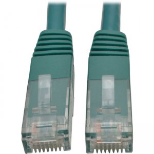 Tripp Lite N200-025-GN Cat6 Gigabit Molded Patch Cable (RJ45 M/M), Green, 25 ft