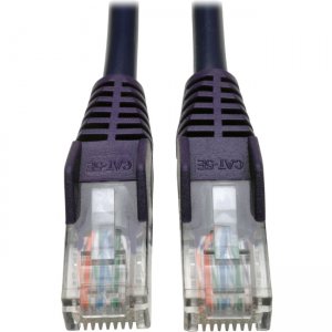 Tripp Lite N001-025-PU Cat5e 350 MHz Snagless Molded UTP Patch Cable (RJ45 M/M), Purple, 25 ft