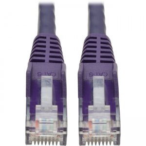 Tripp Lite N201-001-PU Cat6 Gigabit Snagless Molded UTP Patch Cable (RJ45 M/M), Purple, 1 ft