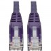 Tripp Lite N201-015-PU Cat6 Gigabit Snagless Molded UTP Patch Cable (RJ45 M/M), Purple, 15 ft