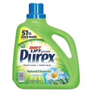 Purex DIA01134EA Ultra Natural Elements HE Liquid Detergent, Linen & Lilies, 150 oz Bottle