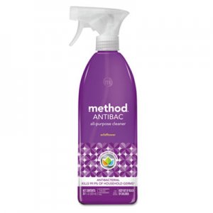 Method MTH01454 Antibac All-Purpose Cleaner, Wildflower, 28 oz Spray Bottle, 8/Carton