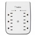 Belkin BLKBSV602TT SurgePlus USB Wall Mount Charger, 6 Outlets; 2 USB, White