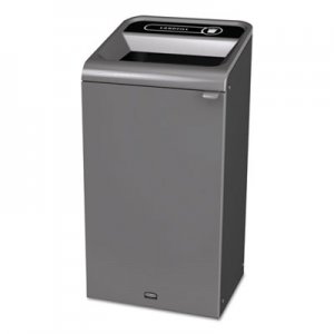 Rubbermaid Commercial RCP1961621 Configure Indoor Recycling Waste Receptacle, 23 gal, Gray, Landfill