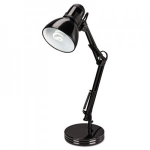 Alera ALELMP603B Architect Desk Lamp, Adjustable Arm, 6.75"w x 11.5"d x 22"h, Black