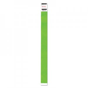 Advantus AVT91122 Crowd Management Wristband, Sequential Numbers, 9 3/4 x 3/4, Neon Green, 500/PK