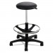 Safco SAF3436BL Extended-Height Lab Stool, 32" Seat Height, Supports up to 250 lbs., Black Seat/Black Back, Black Base