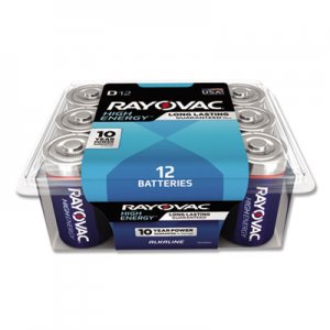 Rayovac RAY81312PPK Alkaline D Batteries, 12/Pack