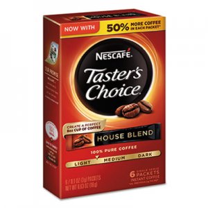 Nescafe NES32486 Taster's Choice House Blend Instant Coffee, 0.1oz Stick, 6/Box, 12Box/Carton