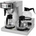 Coffee Pro OGFCPRLG Three-Burner Low Profile Institutional Coffee Maker, Stainless Steel, 36 Cups