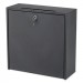 Safco SAF4259BL Wall-Mountable Interoffice Mailbox, 18w x 7d x 18h, Black