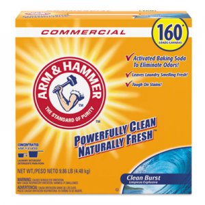 Arm & Hammer CDC3320000109 Powder Laundry Detergent, Clean Burst, 9.86 lb Box, 3/Carton