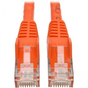 Tripp Lite N201-002-OR Cat6 Gigabit Snagless Molded UTP Patch Cable (RJ45 M/M), Orange, 2 ft