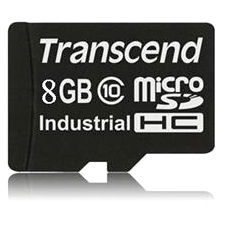 Transcend TS8GUSDC10I Industrial Temp microSDHC10I SDHC Card