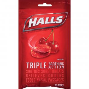 Cadbury 62182 Halls Cherry Cough Drops CDB62182