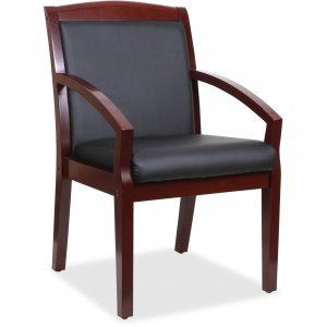 Lorell 20020 Sloping Arms Wood Guest Chair LLR20020
