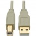 Tripp Lite U022-015-BE USB 2.0 Hi-Speed A/B Cable (M/M), Beige, 15 ft