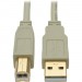 Tripp Lite U022-006-BE USB 2.0 Hi-Speed A/B Cable (M/M), Beige, 6 ft