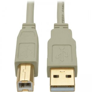 Tripp Lite U022-010-BE USB 2.0 Hi-Speed A/B Cable (M/M), Beige, 10 ft