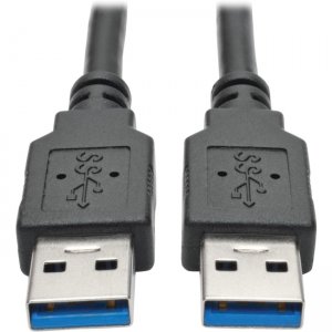 Tripp Lite U320-003-BK USB 3.0 SuperSpeed A/A Cable (M/M), Black, 3 ft