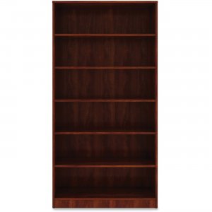 Lorell 99791 Cherry Laminate Bookcase LLR99791