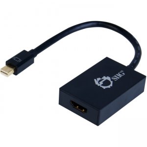 SIIG CB-DP1N11-S1 Mini DisplayPort 1.2 to HDMI 4Kx2K 60Hz Active Adapter