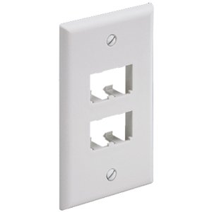 Panduit CFPL4WHY 4 Socket Mini-Com Classic Faceplate