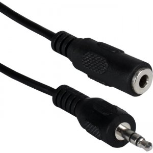 QVS CC400-12 12ft 3.5mm Mini-Stereo Male to Female Speaker Extension Cable
