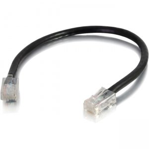 C2G 00943 6in Cat5e Non-Booted Unshielded (UTP) Network Patch Cable - Black