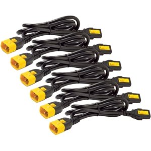 APC AP8704S-WW Power Cord Kit (6 ea), Locking, C13 to C14, 1.2m