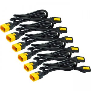 APC AP8702S-WW Power Cord Kit (6 EA), Locking, C13 to C14, 0.6m