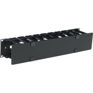 APC AR8600A Horizontal Cable Manager, 2U x 4" Deep, Single-Sided with Cover