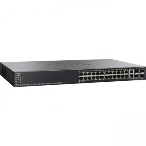 Cisco SF500-24-K9-G5-RF P 24-Port 10 100 PoE Stackable Managed Switch - Refurbished