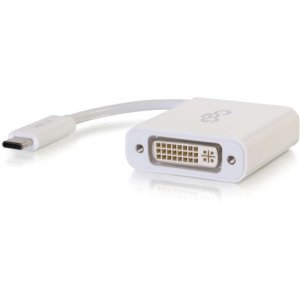 C2G 29484 USB-C To DVI-D Video Adapter Converter - White
