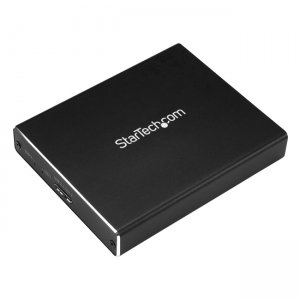 StarTech.com SM22BU31C3R Dual-Slot Drive Enclosure for M.2 NGFF SATA SSDs - USB 3.1 (10Gbps) - RAID