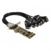 StarTech.com PEX16S550LP 16-Port Low-Profile Serial Card - RS232 - PCI Express