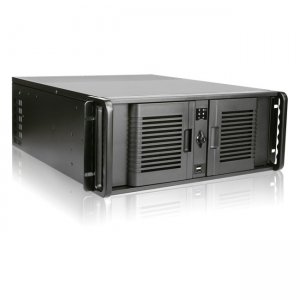 iStarUSA D-407P-50R8PD2 4U Compact Stylish Rackmount Chassis with 500W Redundant Power Supply